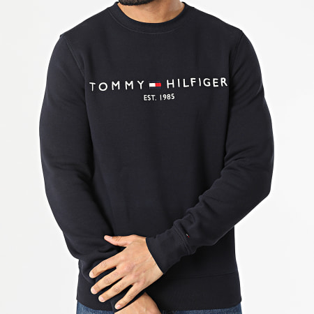 Tommy Hilfiger - Sudadera Tommy Logo 1596 cuello redondo azul marino