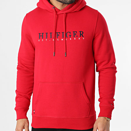Tommy Hilfiger - Sweat Capuche Corp Graphic 2204 Rouge