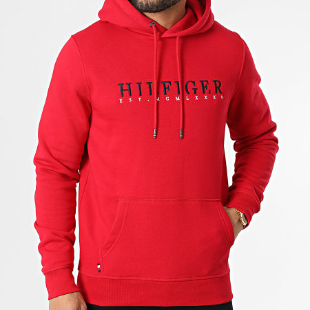 Tommy Hilfiger - Sweat Capuche Corp Graphic 2204 Rouge