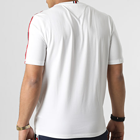 Tommy Hilfiger - Tee Shirt A Bandes Tape 1283 Blanc