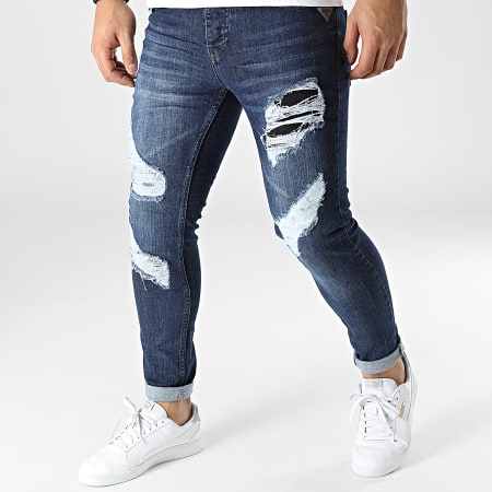 Classic Series - 3525 Blauwe Denim Skinny Jeans