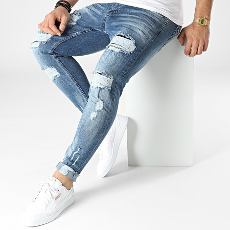 Classic Series - 3658 Blauwe Denim Skinny Jeans