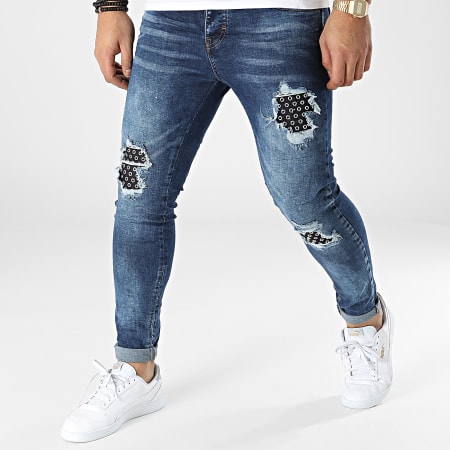 Classic Series - 3579 Jeans skinny in denim blu