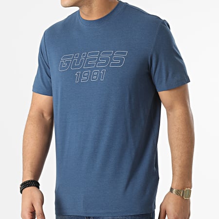 Guess - Tee Shirt Z2RI12-JR06K Bleu Marine