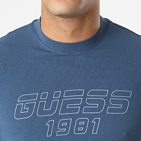 Guess - Tee Shirt Z2RI12-JR06K Bleu Marine