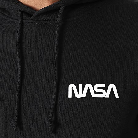 NASA - Lot De 2 Sweats Capuche Simple Chest Noir Gris Anthracite