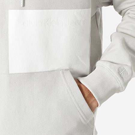 Calvin Klein - Felpa con cappuccio 9697 Grigio chiaro