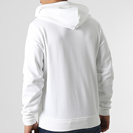 Calvin Klein - Felpa con cappuccio Repeat Logo 9701 Bianco