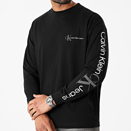 Calvin Klein - Tee Shirt Manches Longues Urban CK Graphic 9718 Noir
