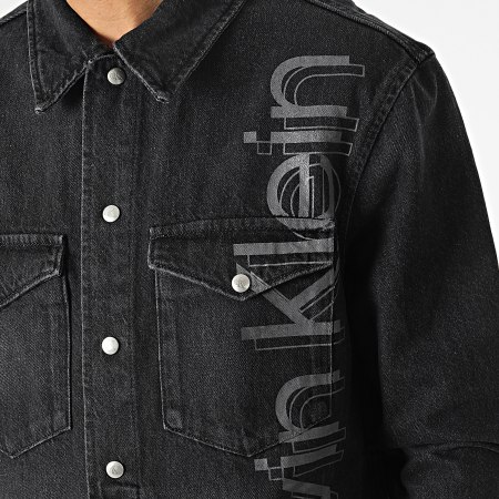 Calvin Klein Jeans - Veste Jean Shirt 9803 Noir