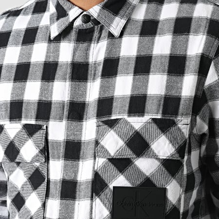 Calvin Klein - Buffalo Camicia a quadri 0345 Nero Bianco