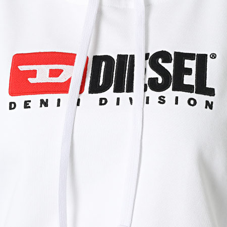 Diesel - Sudadera con capucha para mujer A05029-0BAWT Blanco