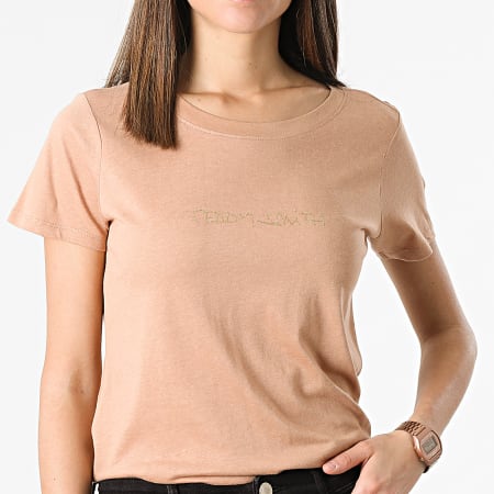 Teddy Smith - Camiseta Mujer Ticia 2 Camel Oro