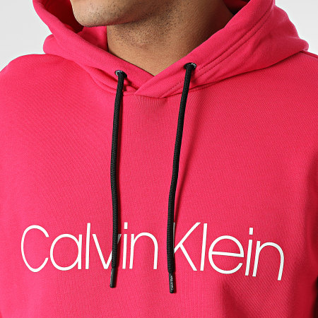 Calvin Klein - Sweat Capuche Cotton Logo 7033 Fuchsia