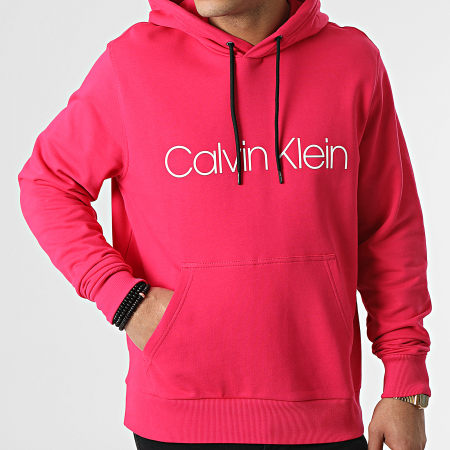 Calvin Klein - Sweat Capuche Cotton Logo 7033 Fuchsia