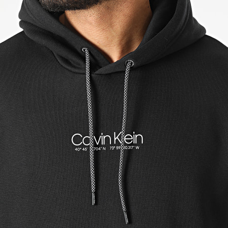 Calvin Klein - Felpa con cappuccio Logo Coordinates 8057 Nero