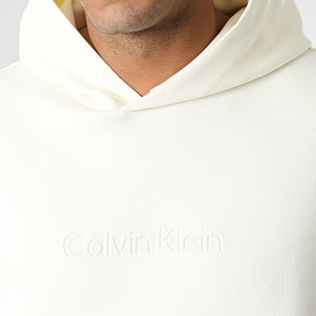 Calvin Klein - Sudadera Con Capucha Comfort Debossed Logo 8058 Beige