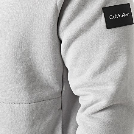 Calvin Klein - Felpa tecnica 8063 grigia con collo a zip