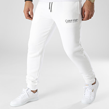 Calvin Klein - Pantalon Jogging Coordinates Logo 8945 Blanc