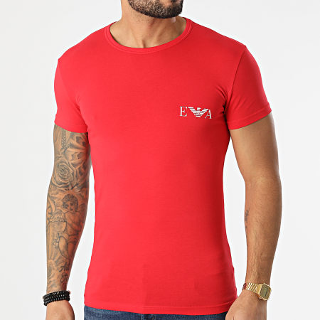 Emporio Armani - Lot De 2 Tee Shirts 111670-2R715 Bleu Marine Rouge