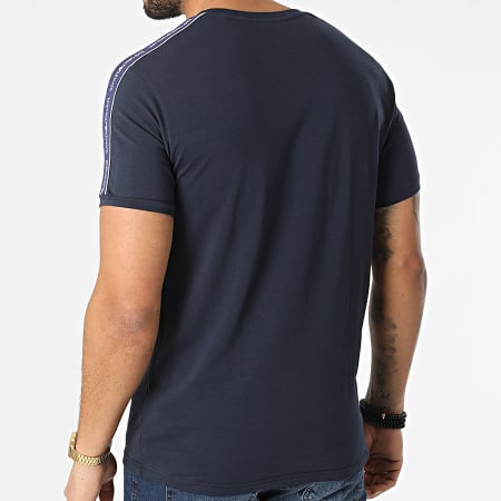 Emporio Armani - Tee Shirt A Bandes 111890-2R717 Bleu Marine