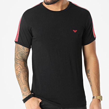 Emporio Armani - Camiseta a rayas 111890-2R717 Negro