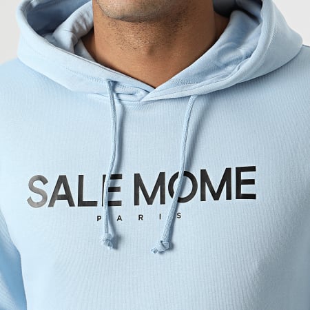 Sale Môme Paris - Sweat Capuche Lapin Bleu Ciel Noir