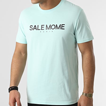 Sale Môme Paris - Tee Shirt Lapin Vert Menthe Noir