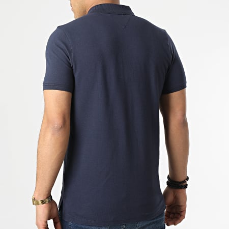 Tommy Jeans - Polo a manica corta Solid Stretch 2219 Navy