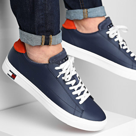 Tommy Hilfiger - Baskets Leather Low Cut Vulcan 0885 Twilight Navy