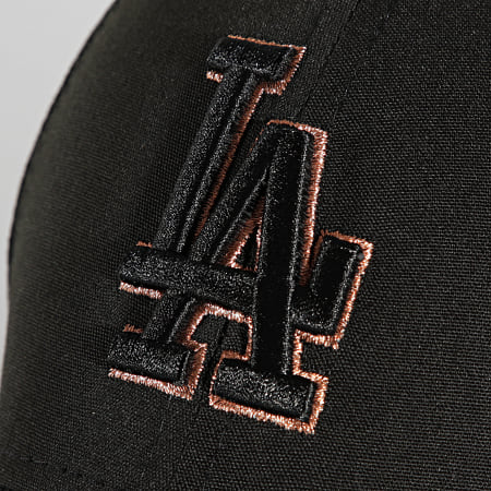 New Era - Casquette 9Forty Black And Gold Los Angeles Dodgers Noir Rose