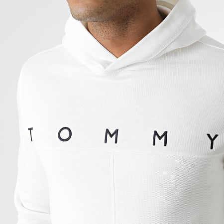 Tommy Hilfiger - Sweat Capuche Mono Design 2153 Blanc