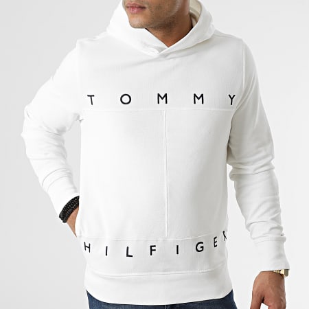 Tommy Hilfiger - Sweat Capuche Mono Design 2153 Blanc