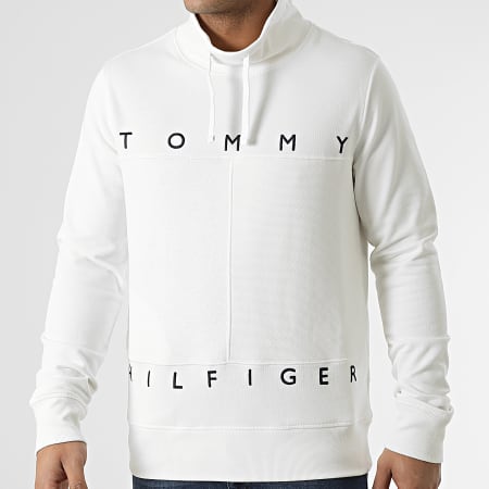 Tommy Hilfiger - Sweat Col Amplified Mono Design 2494 Blanc