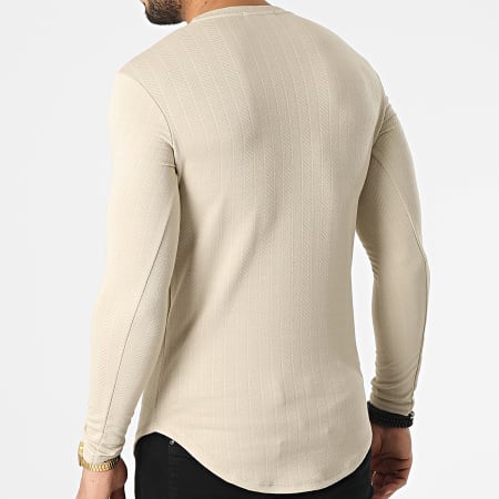 Uniplay - Tee Shirt Manches Longues Oversize UY768 Beige