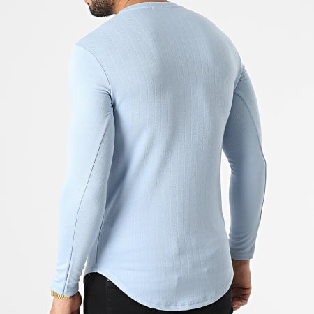 Uniplay - Tee Shirt Manches Longues Oversize UY768 Bleu Clair