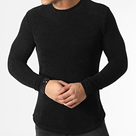 Uniplay - Tee Shirt Manches Longues Oversize UP-T898 Noir