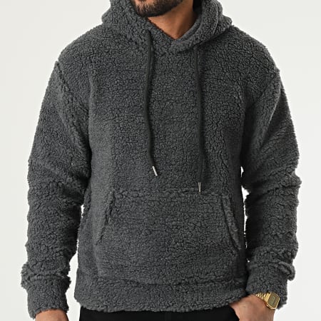 Uniplay - Sweat Capuche Polaire SH-36 Gris Anthracite