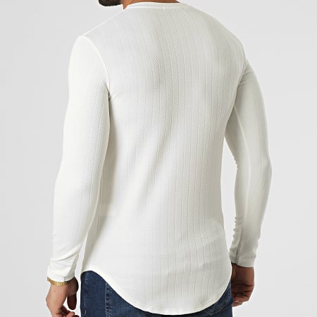 Uniplay - Tee Shirt Manches Longues Oversize UY767 Blanc