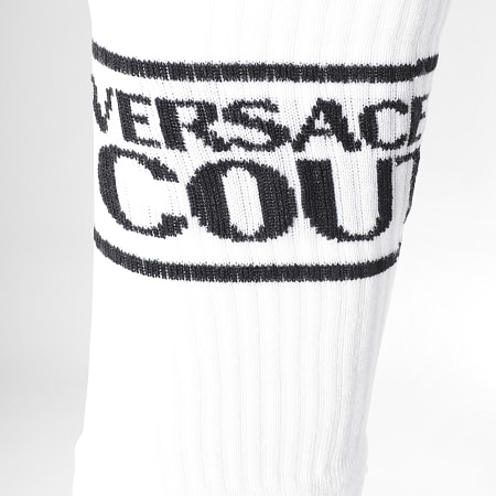 Versace Jeans Couture - Paire De Chaussettes Calzini Blanc