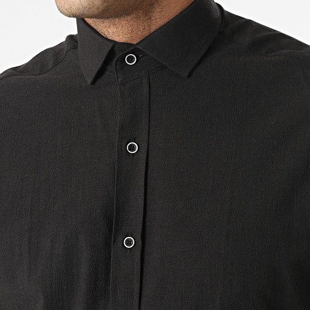 Black Needle - 3607 Camicia nera a maniche lunghe