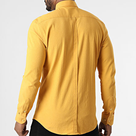Black Needle - 3607 Camicia a maniche lunghe gialla