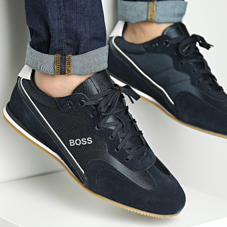 BOSS By Hugo Boss - Baskets Rusham Low Profile Mix 50464551 Dark Blue