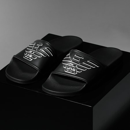 Emporio Armani - Chanclas XVPS01-XN129 Negro