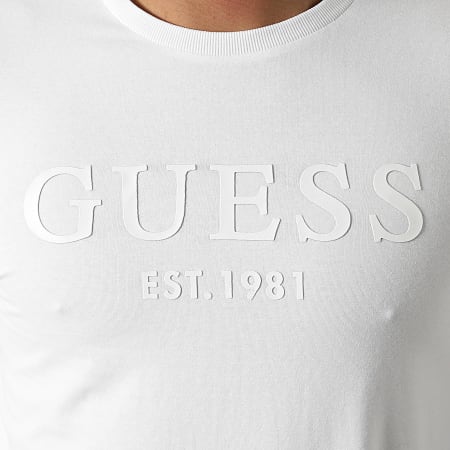 Guess - Tee Shirt Manches Longues M2RI01-J1311 Blanc