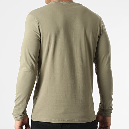 Guess - Tee Shirt Manches Longues M2RI01-J1311 Vert Kaki