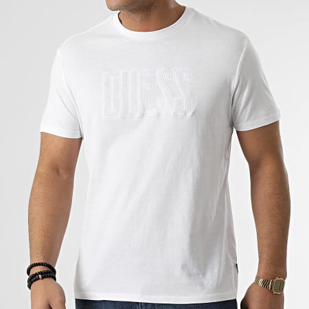 Guess - Tee Shirt MBRI25-KAVR5 Blanc