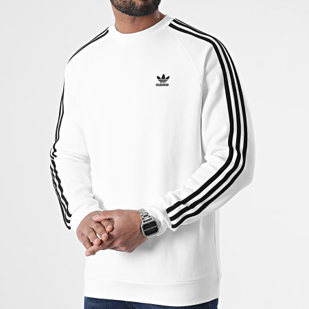 Adidas Originals - Sweat Crewneck A Bandes HE9483 Blanc