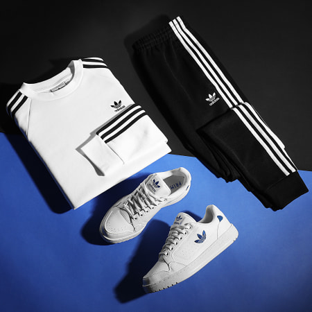 Adidas Originals - Sweat Crewneck A Bandes HE9483 Blanc