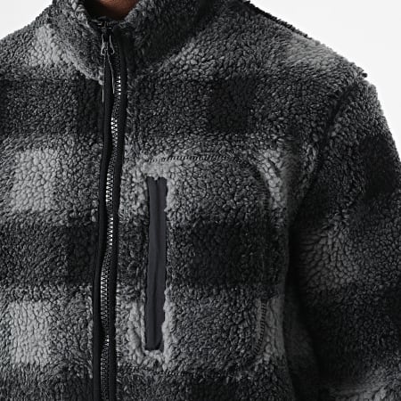 Superdry - Chaqueta de forro polar con cremallera Sherpa Workwear M5011230A gris negro
